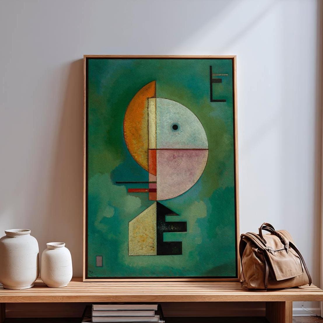Paul Klee, Upward (1929) - Abstract Geometric Face, Bauhaus Modernist Print, Color Field Wall Art Decor