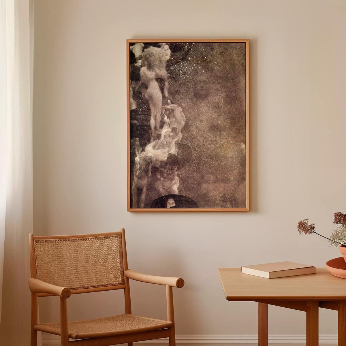 Gustav Klimt, Philosophy (Final State, 1907) - Allegorical University Mural Print, Symbolist Wall Art, Classical Decor