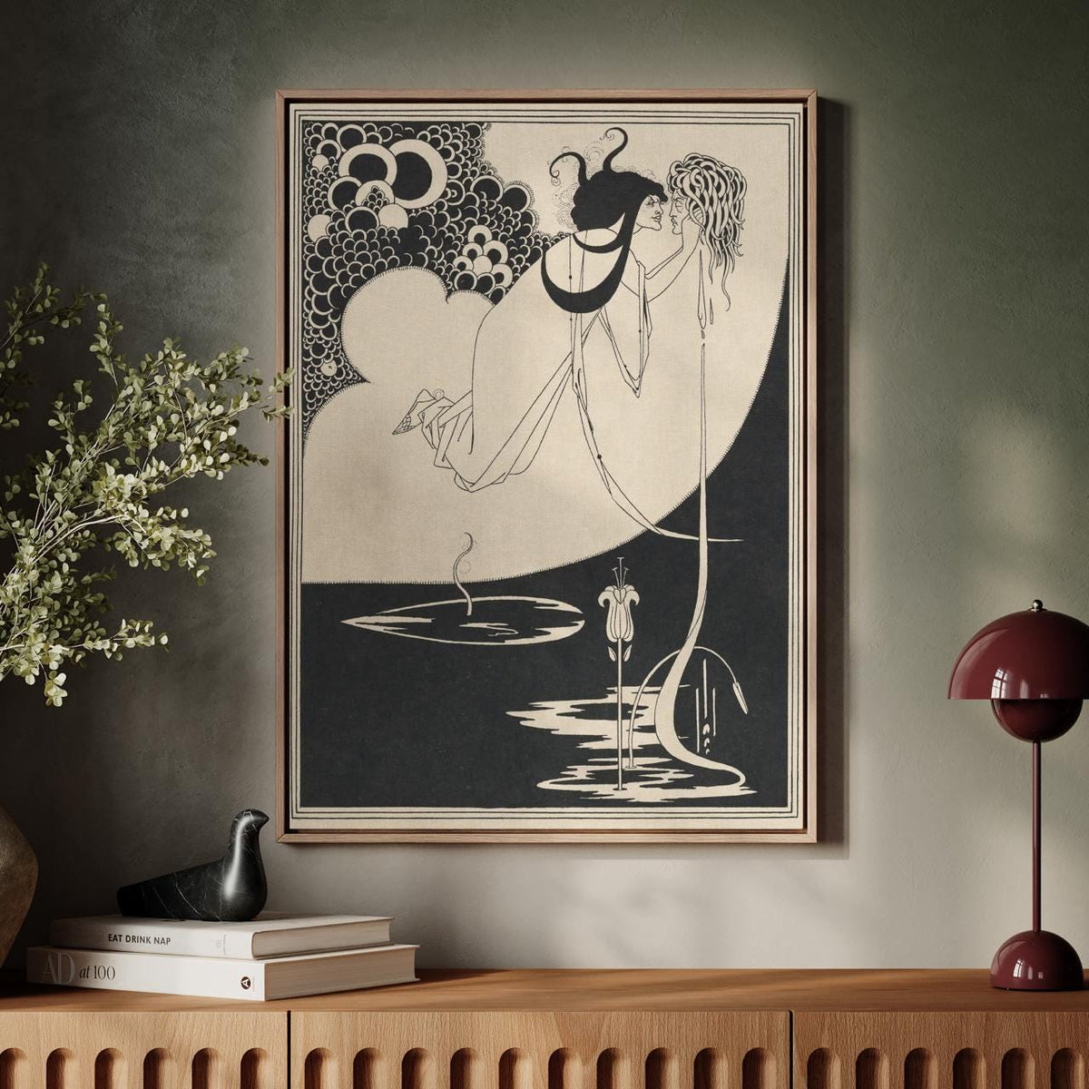 Aubrey Beardsley, The Climax, for Salomé by Oscar Wilde (1893/94) - Decadent Illustration Print, Art Nouveau Wall Art