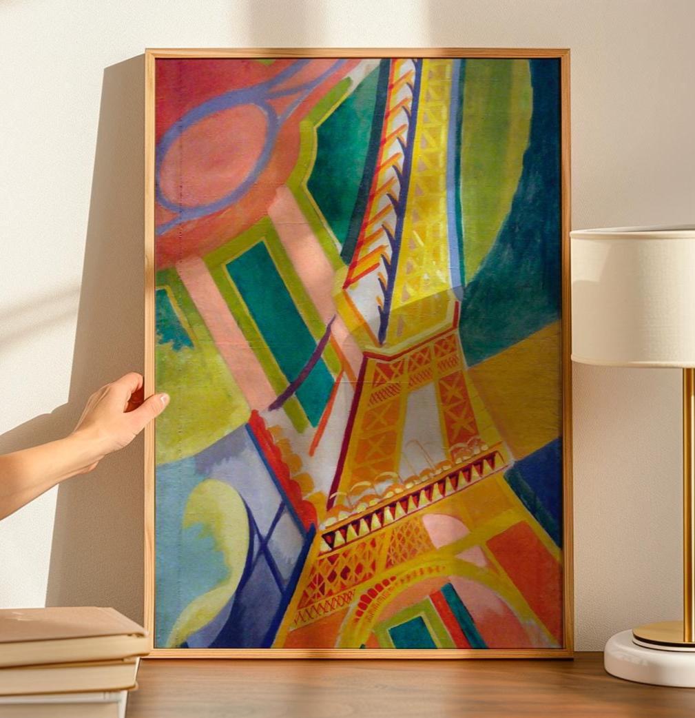 Robert Delaunay, Tour Eiffel (1926) - Vibrant Modernist Eiffel Tower Print, Orphist Paris Skyline, Decorative Wall Art