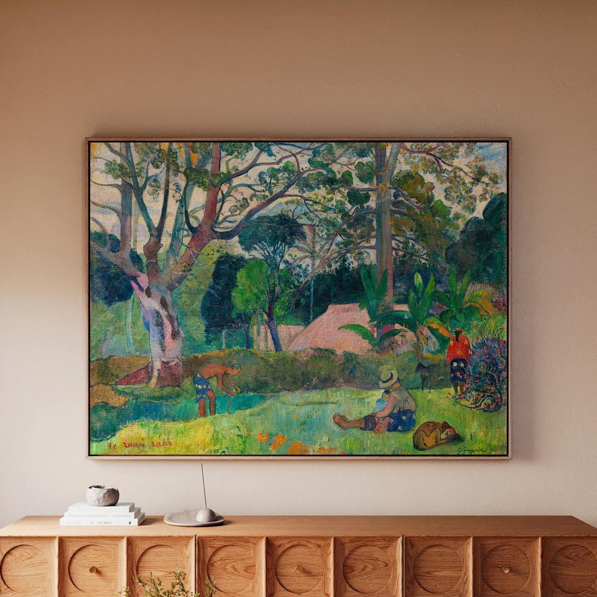 Paul Gauguin, A Big Tree (1891) - Tahitian Post-Impressionist Landscape Print, Tropical Scene, Decorative Wall Art