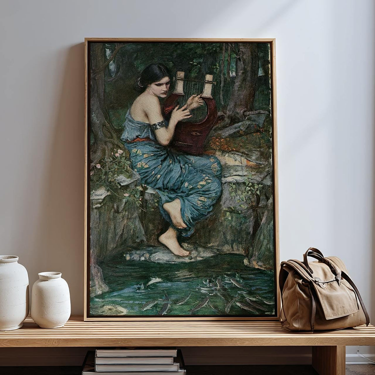 John William Waterhouse, The Charmer (1911) - Allegorical Romantic Figure, Pre-Raphaelite Style Print, Canvas Wall Art