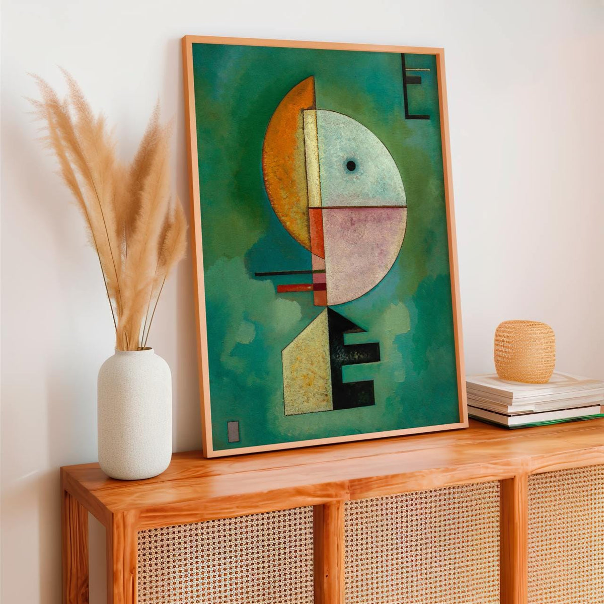 Paul Klee, Upward (1929) - Abstract Geometric Face, Bauhaus Modernist Print, Color Field Wall Art Decor