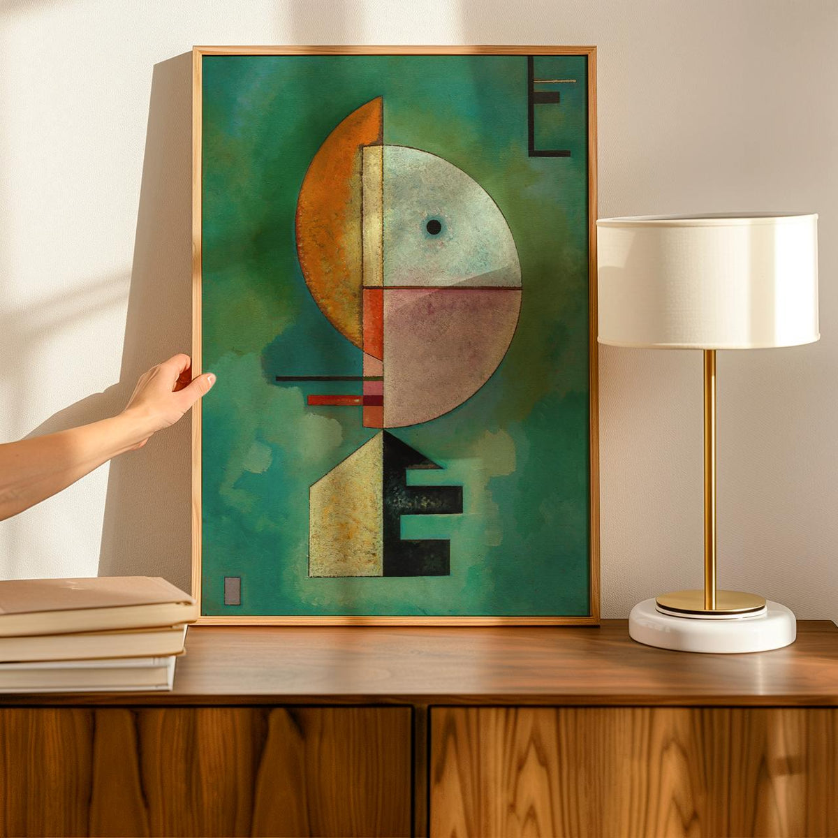 Paul Klee, Upward (1929) - Abstract Geometric Face, Bauhaus Modernist Print, Color Field Wall Art Decor