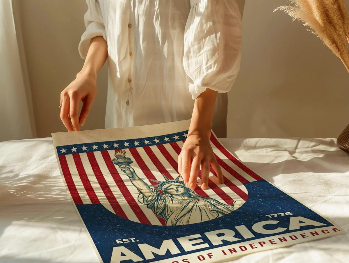 America 250 wall art 1776-2026 Semiquincentennial, United States Patriotic Poster, 250 Years of Freedom, Anniversary Ame