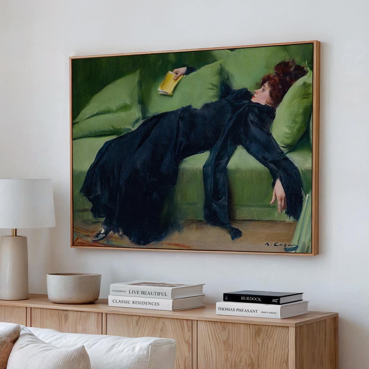 Ramon Casas, Decadent Young Woman, After the Dance (1899) - Art Nouveau Portrait Print, Moody Spanish Wall Art, Contempo
