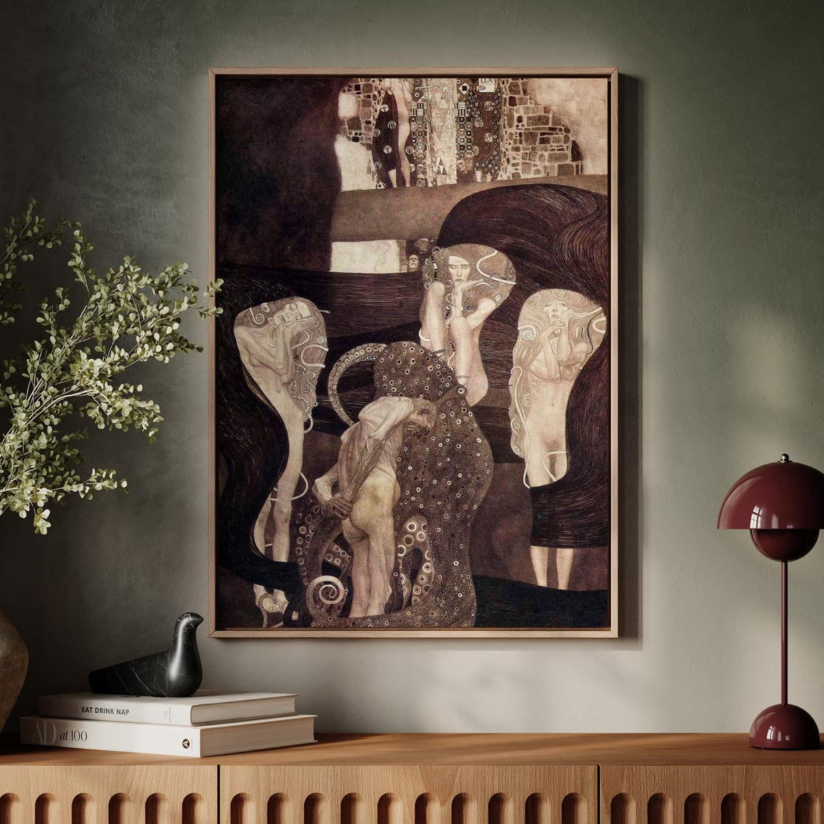 Gustav Klimt, Jurisprudence (Final State, 1907) - Allegorical Law Print, Symbolist University Ceiling Panel, Decorative 