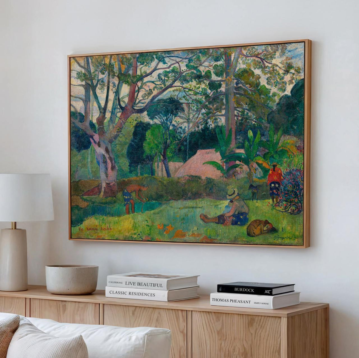Paul Gauguin, A Big Tree (1891) - Tahitian Post-Impressionist Landscape Print, Tropical Scene, Decorative Wall Art
