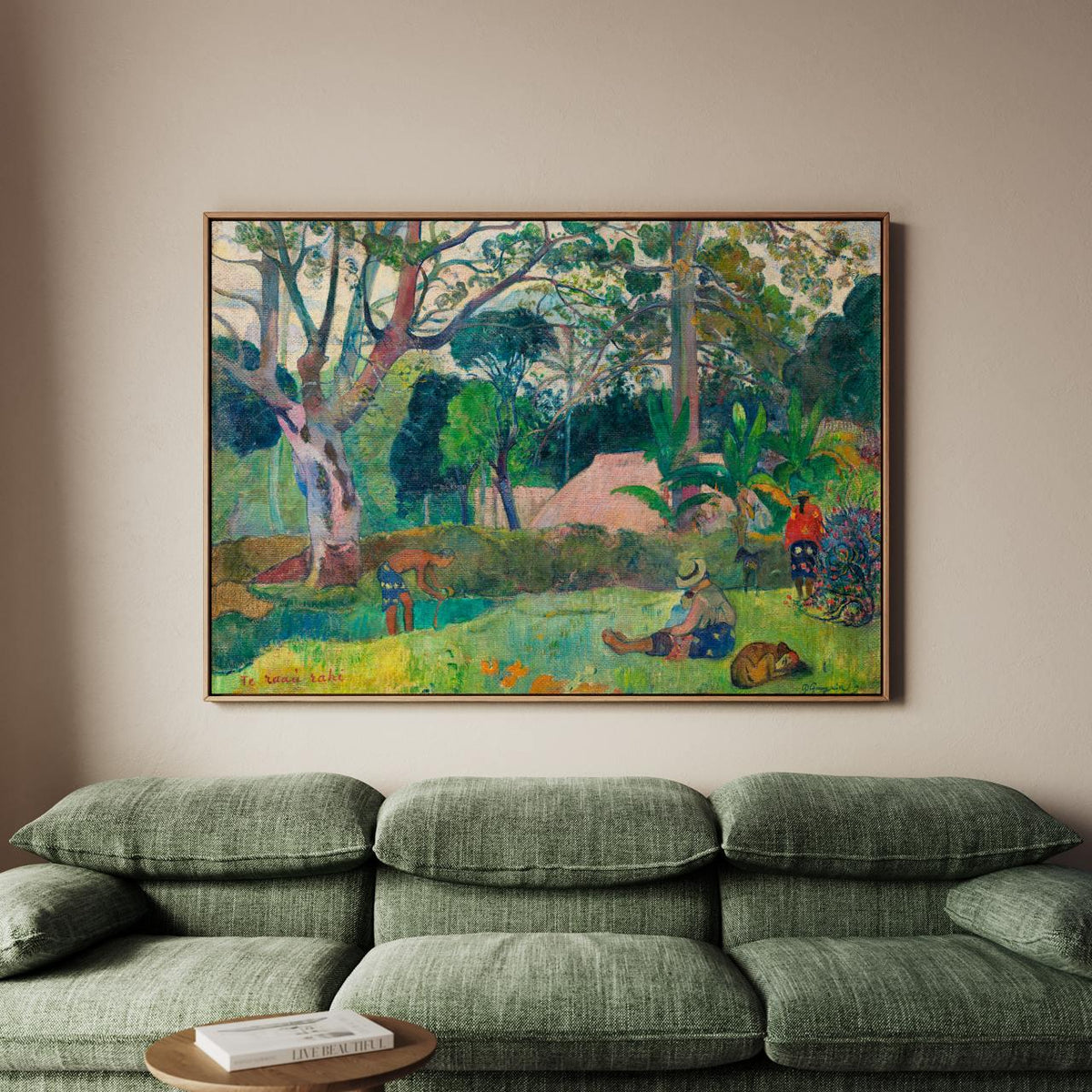 Paul Gauguin, A Big Tree (1891) - Tahitian Post-Impressionist Landscape Print, Tropical Scene, Decorative Wall Art