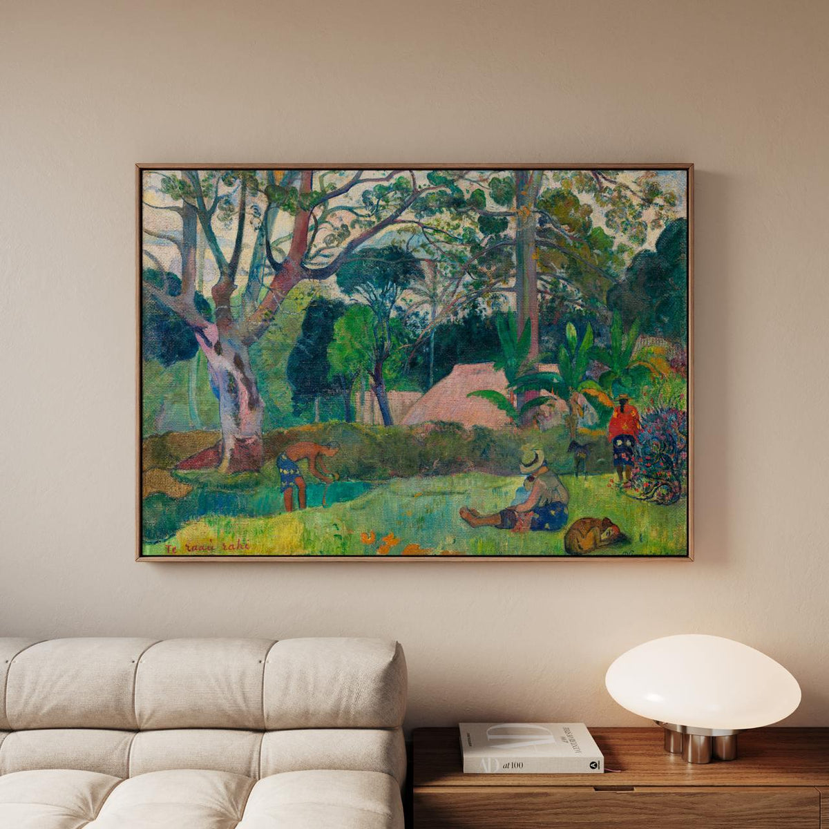 Paul Gauguin, A Big Tree (1891) - Tahitian Post-Impressionist Landscape Print, Tropical Scene, Decorative Wall Art