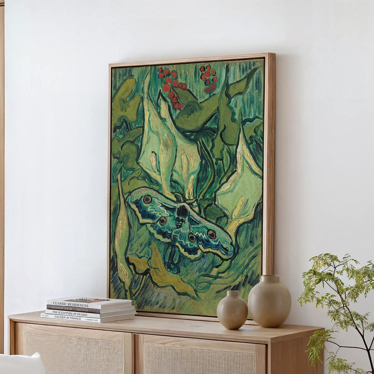 Vincent van Gogh, Emperor Moth (1889) - Post-Impressionist Insect Study Print, Natural History Wall Art, Decorative Deco