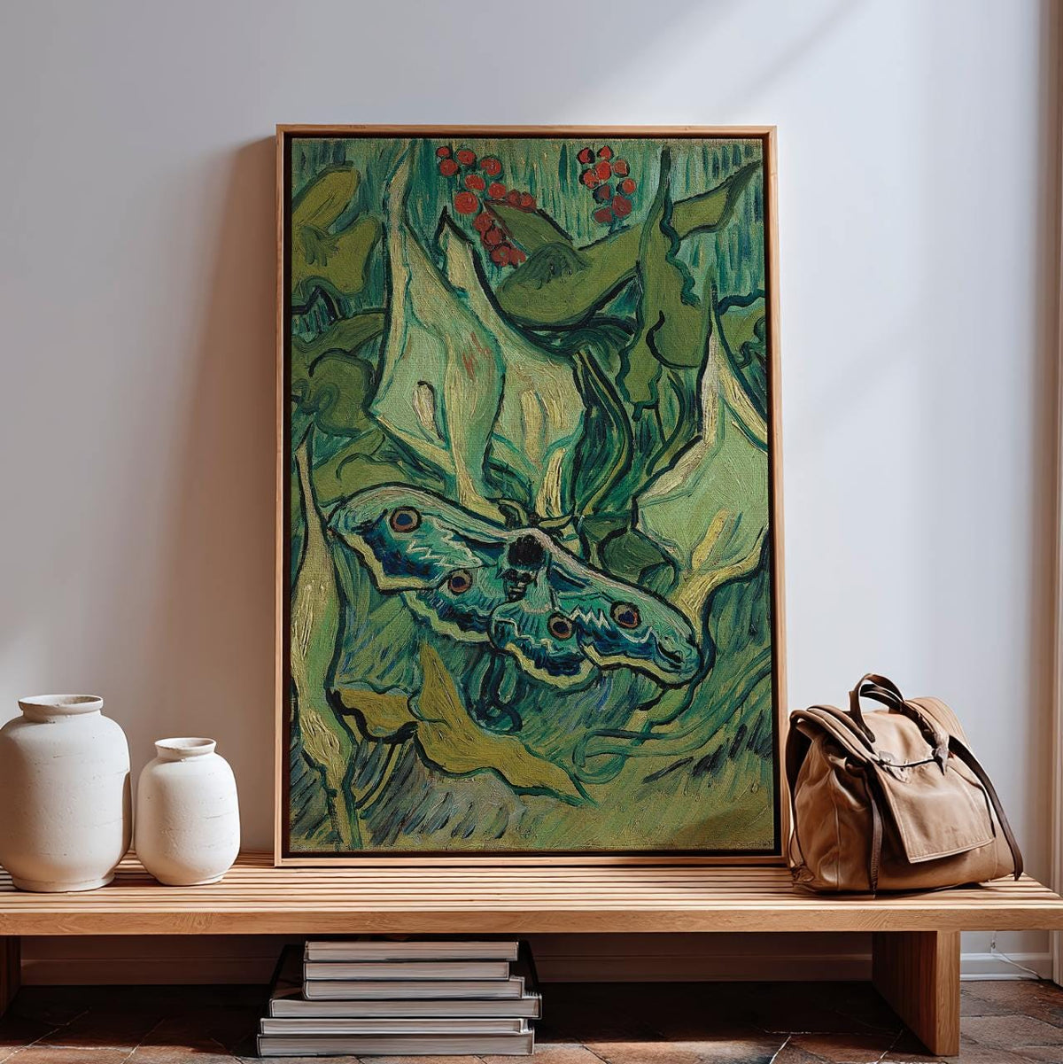 Vincent van Gogh, Emperor Moth (1889) - Post-Impressionist Insect Study Print, Natural History Wall Art, Decorative Deco