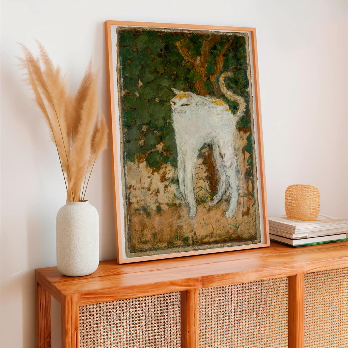 Pierre Bonnard, Le chat blanc (1894) - The White Cat Print, Post-Impressionist Animal Wall Art, Cat Poster, Exhibition P