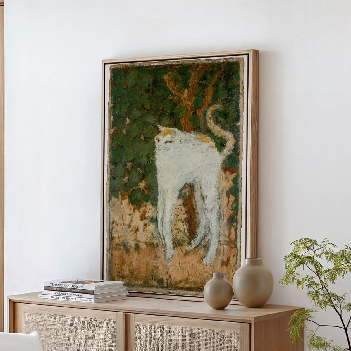 Pierre Bonnard, Le chat blanc (1894) - The White Cat Print, Post-Impressionist Animal Wall Art, Cat Poster, Exhibition P