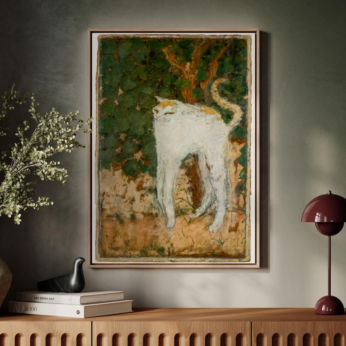 Pierre Bonnard, Le chat blanc (1894) - The White Cat Print, Post-Impressionist Animal Wall Art, Cat Poster, Exhibition P
