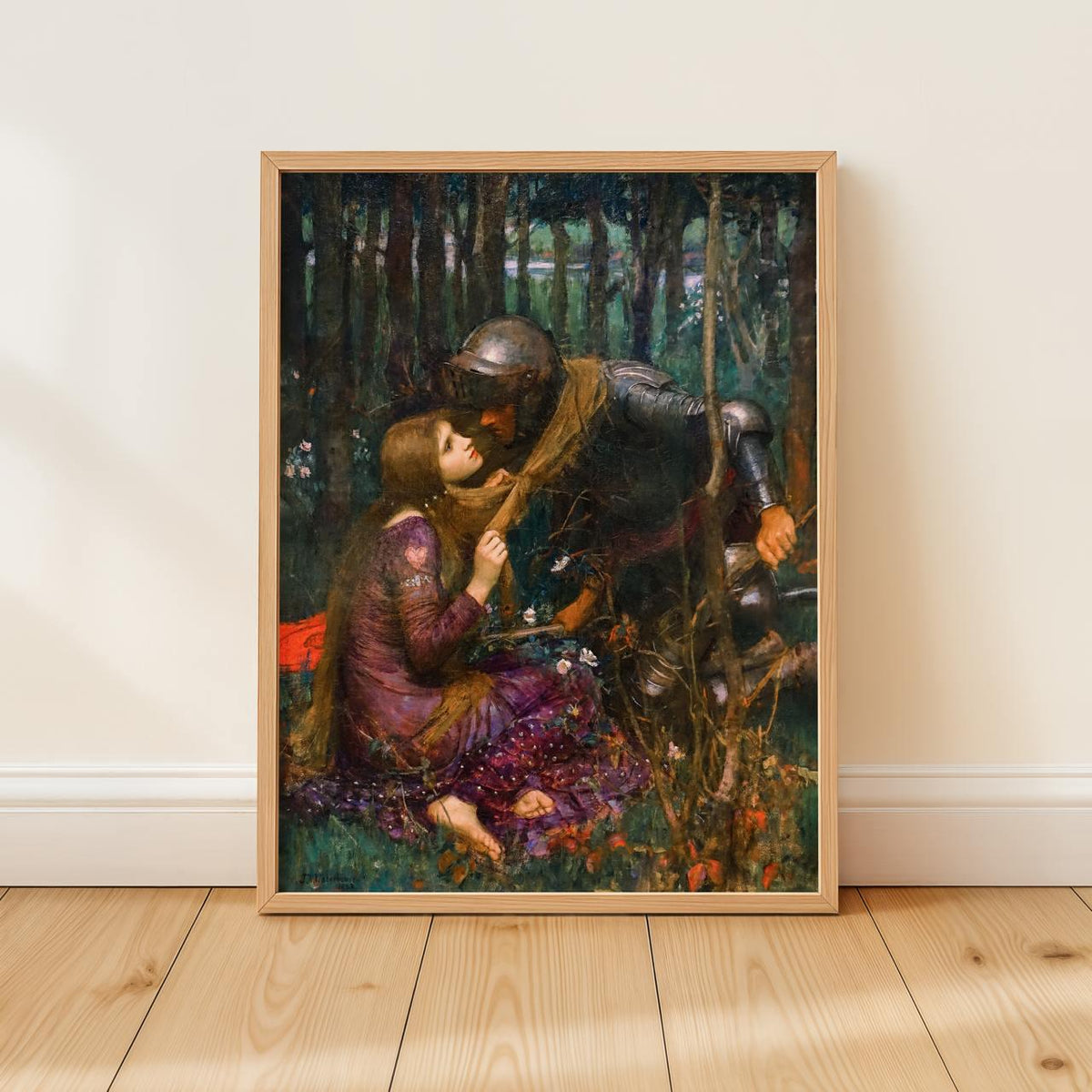 John William Waterhouse, La Belle Dame sans Merci - Pre-Raphaelite wall art, romantic canvas painting, giclee print, gal