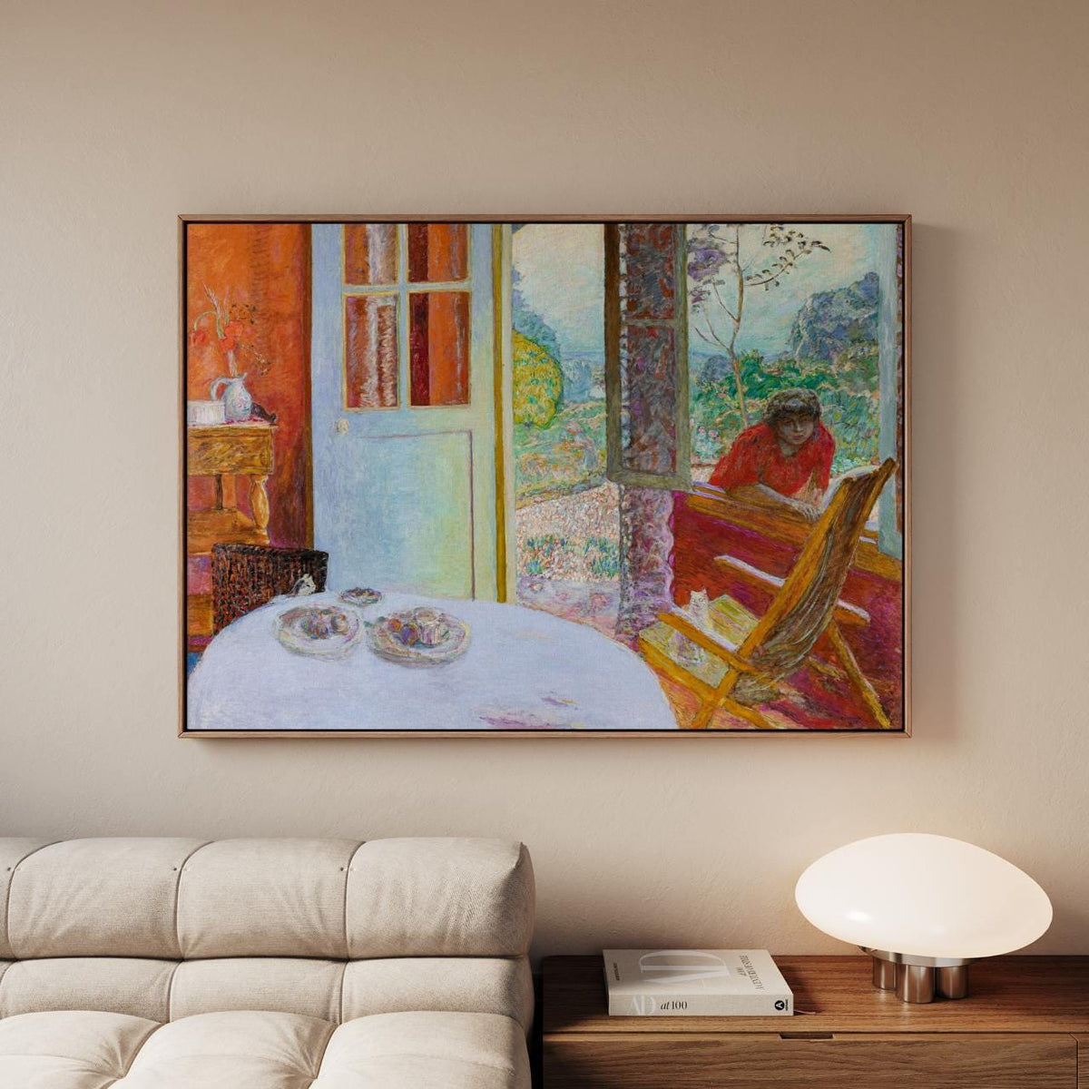 Pierre Bonnard - The dining room in the country. Kitchen wall art, Bonnard artwork print, Rustic art, Fine art poster, C