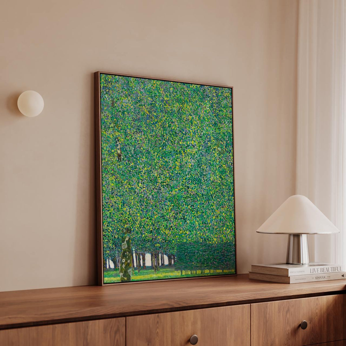 Gustav Klimt, The Park - Art Nouveau Giclée Print, Vintage Green Wall Art, Framed or Unframed