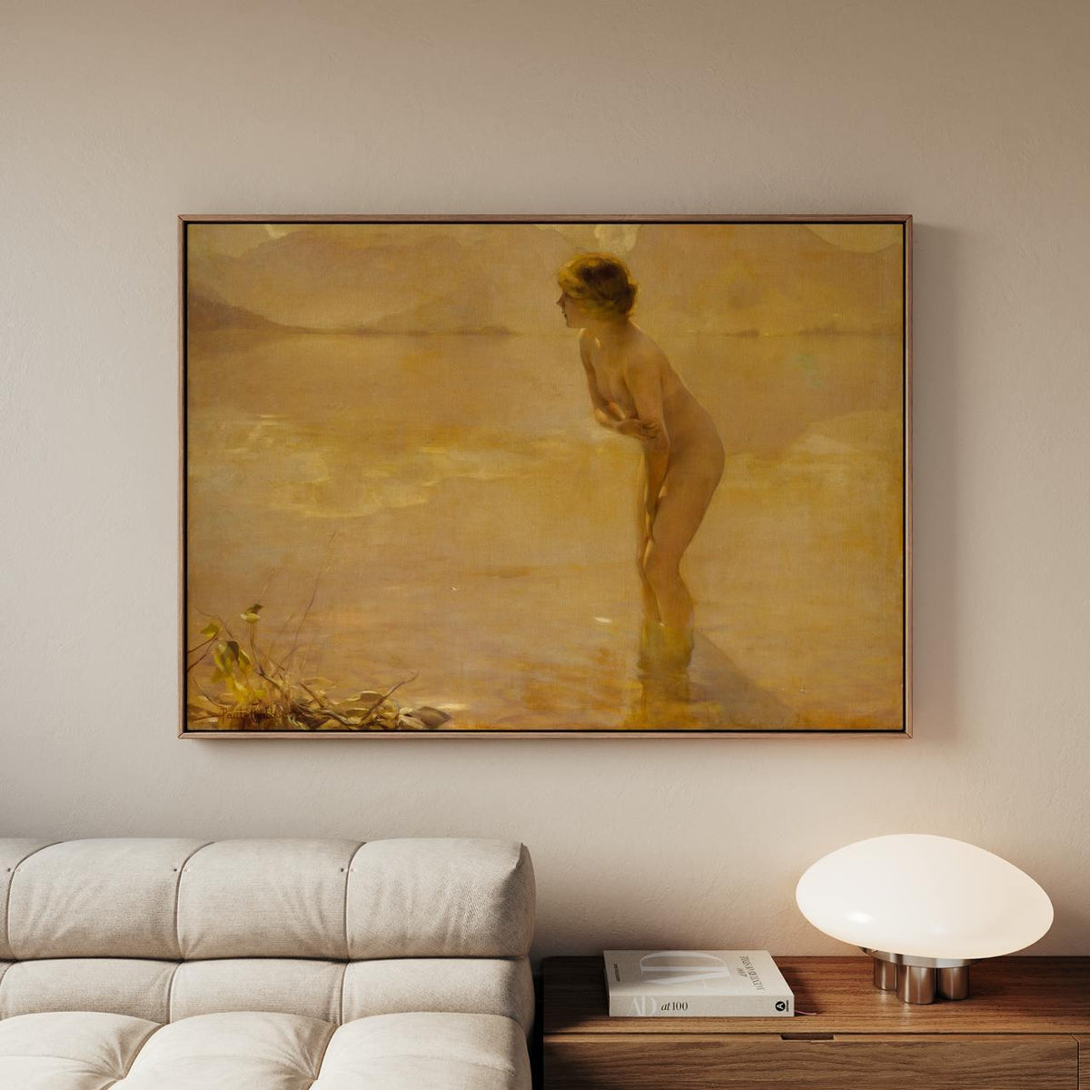 Paul Chabas, September Morn - sensual wall art, vintage decor, classic fine art print, elegant bedroom decor, romantic h