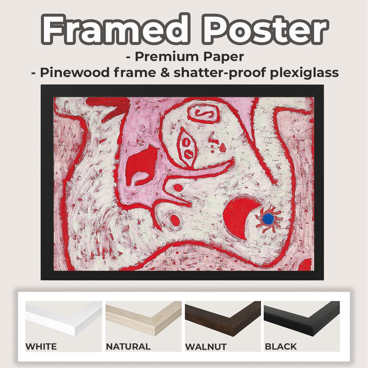 A Woman for Gods by Paul Klee (1938) – Surreal Abstract Portrait Print, Expressionist Giclee Canvas, Gallery Wrapped, Mo