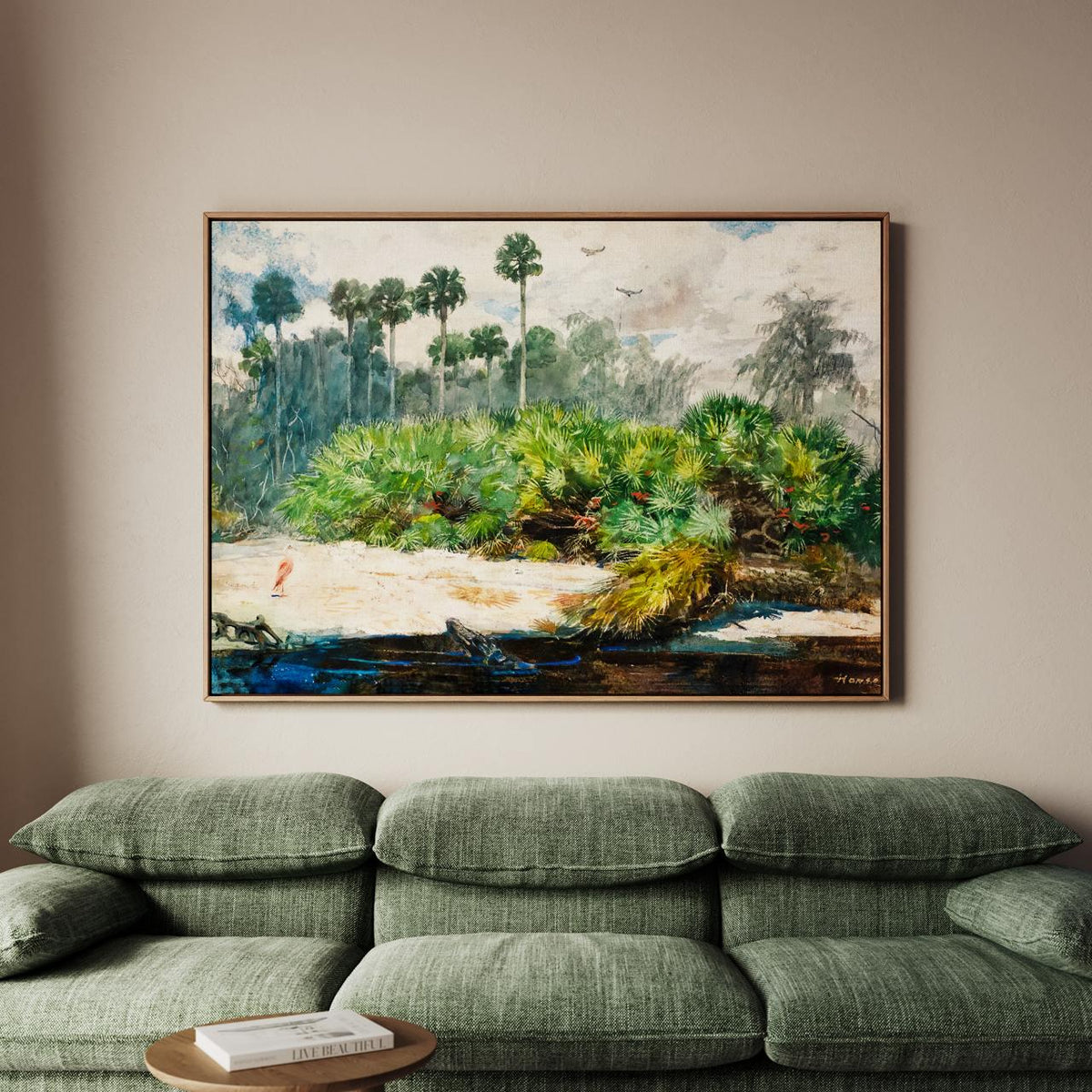 Winslow Homer, Florida Jungle - landscape wall art, nature decor, tropical home decor, museum style print, classic canva