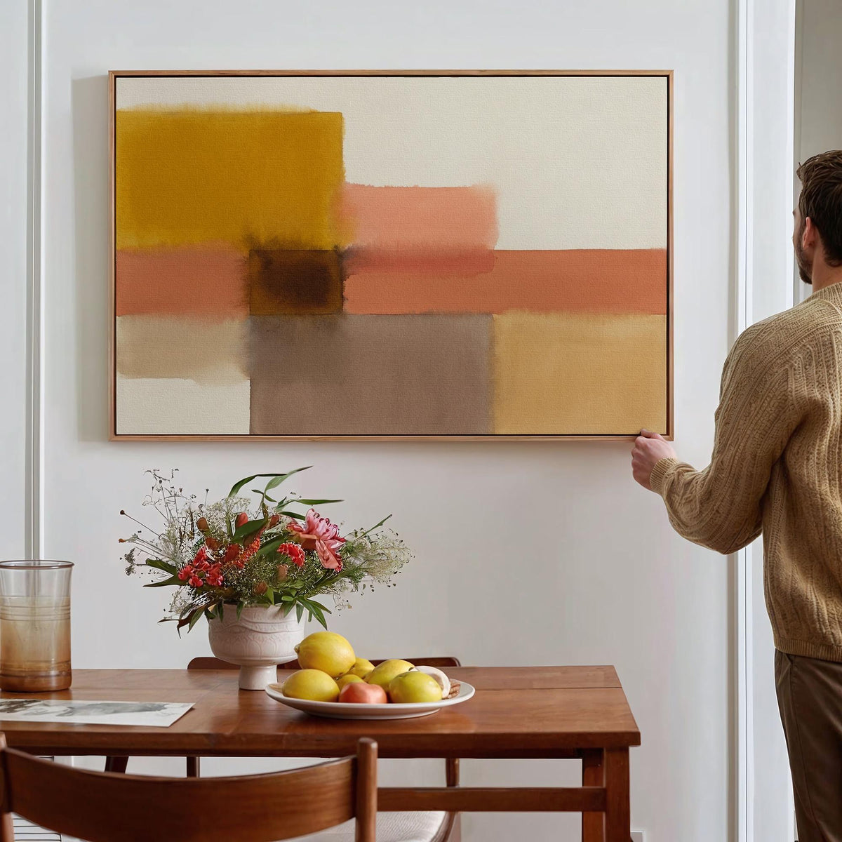 Mark Rothko Inspired Abstract Print, Museum Quality Poster, Horizontal Modern Wall Decor, ART484