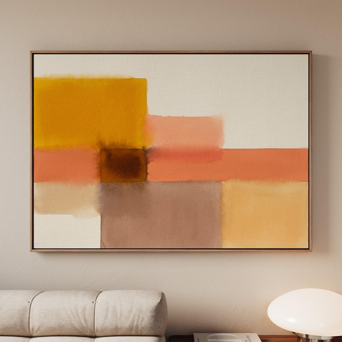 Mark Rothko Inspired Abstract Print, Museum Quality Poster, Horizontal Modern Wall Decor, ART484