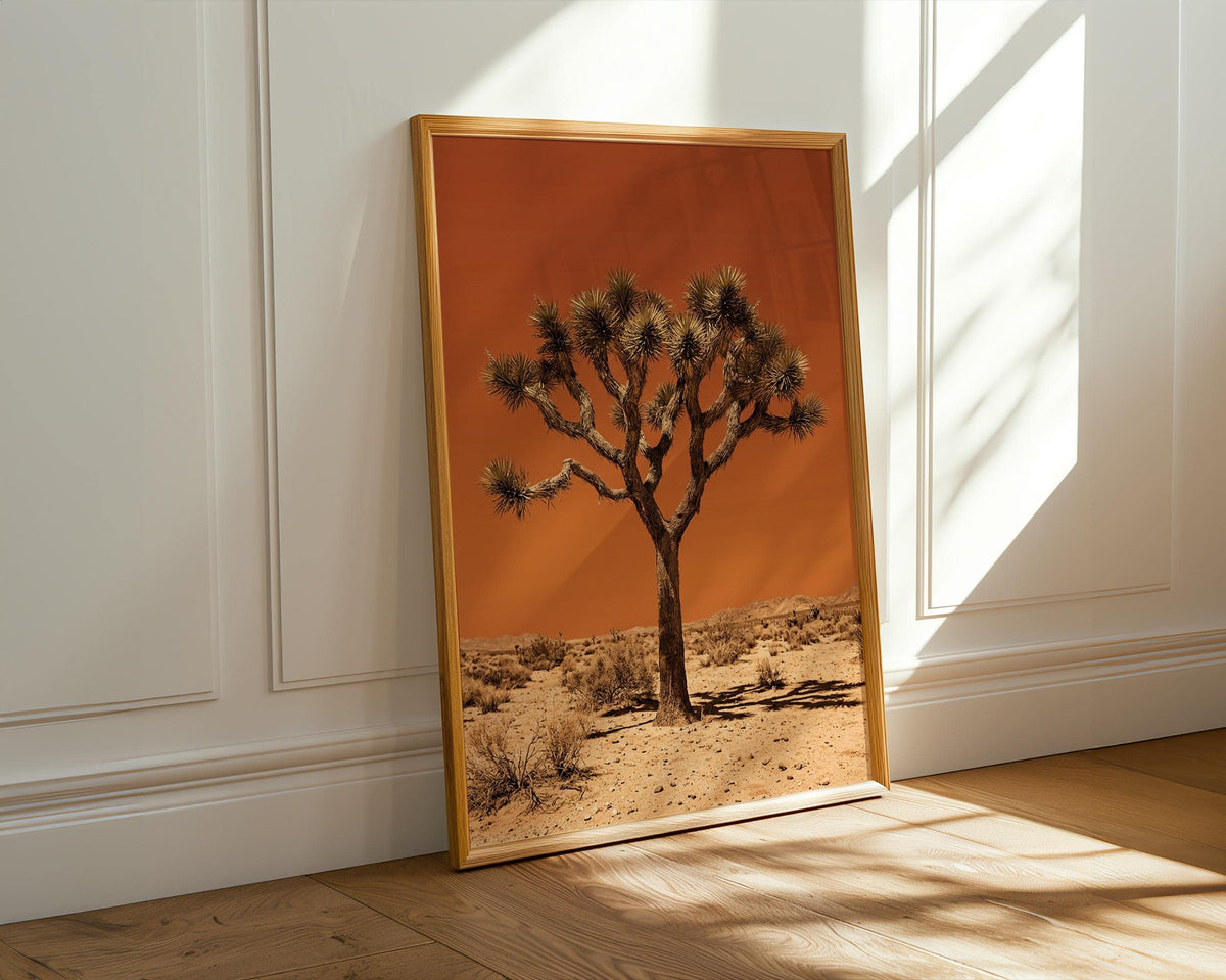 Vintage Joshua Tree Print, The Sonoran Desert Wall Art, Retro Outdoors Poster, Arizona Cabin Cottage Decor, Botanical Yu