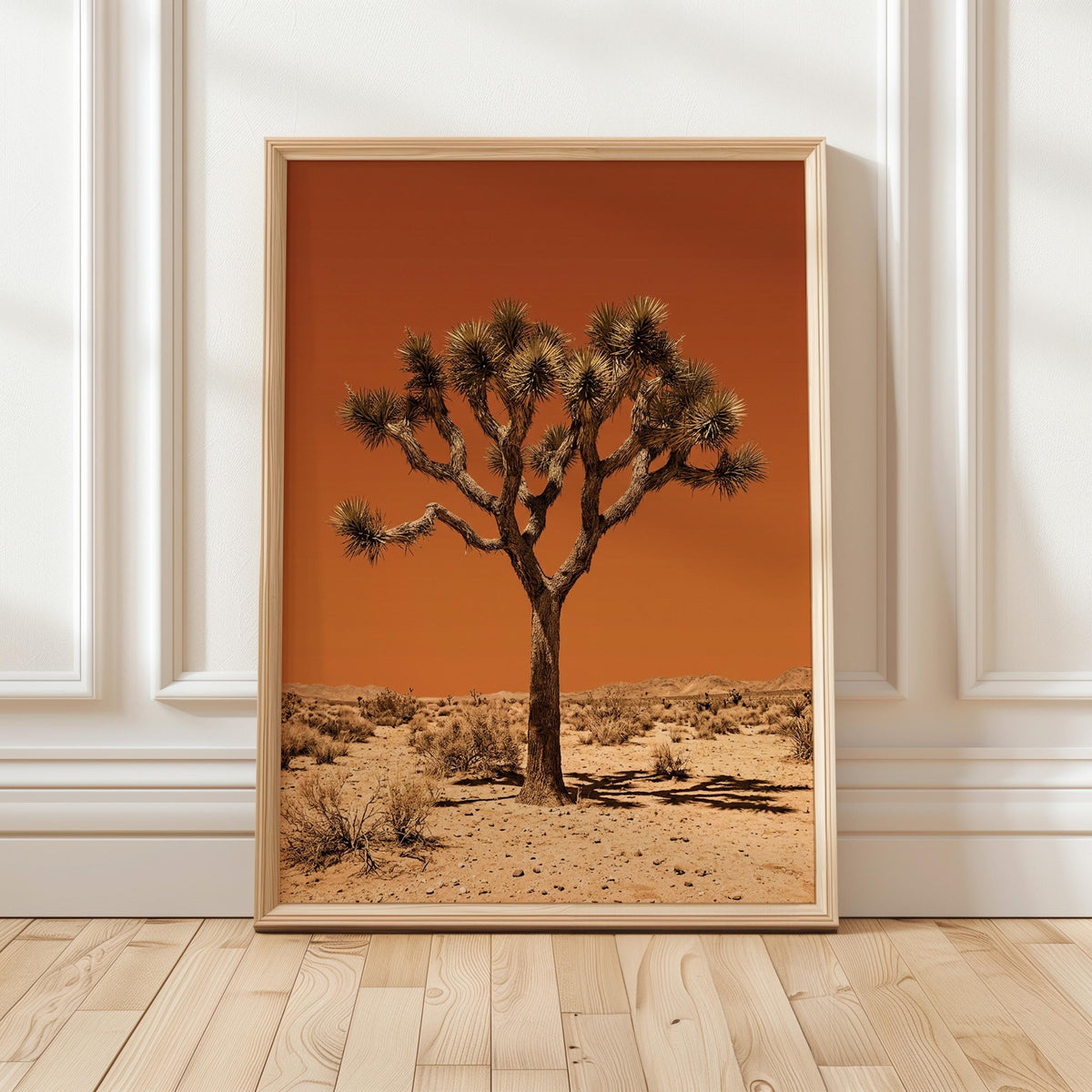 Vintage Joshua Tree Print, The Sonoran Desert Wall Art, Retro Outdoors Poster, Arizona Cabin Cottage Decor, Botanical Yu
