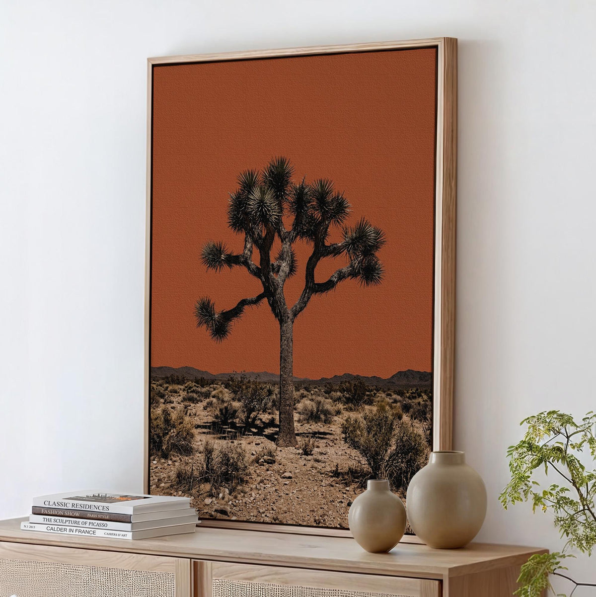 The Sonoran Desert Vintage Print, Joshua Tree Retro Outdoors Poster, Arizona Cabin Wall Art, Cottage Decor, Botanical Yu