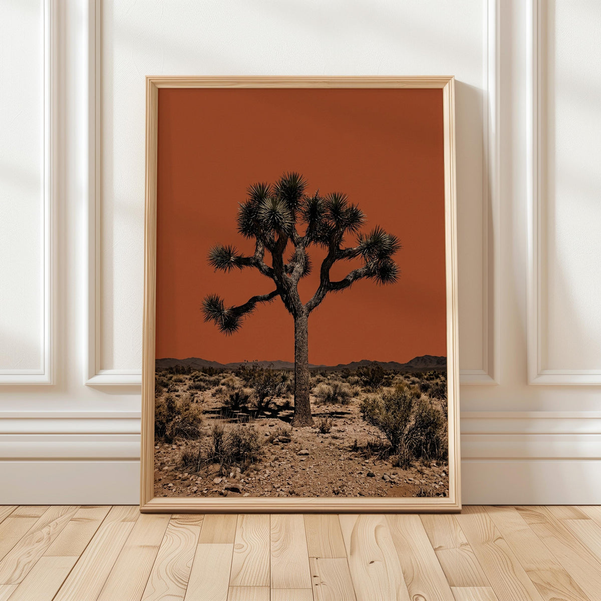 The Sonoran Desert Vintage Print, Joshua Tree Retro Outdoors Poster, Arizona Cabin Wall Art, Cottage Decor, Botanical Yu