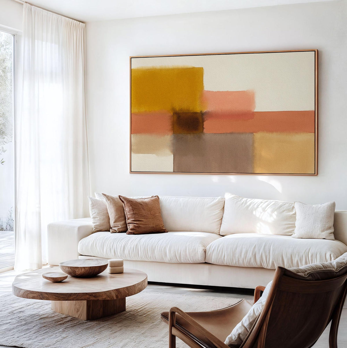 Mark Rothko Inspired Abstract Print, Museum Quality Poster, Horizontal Modern Wall Decor, ART484