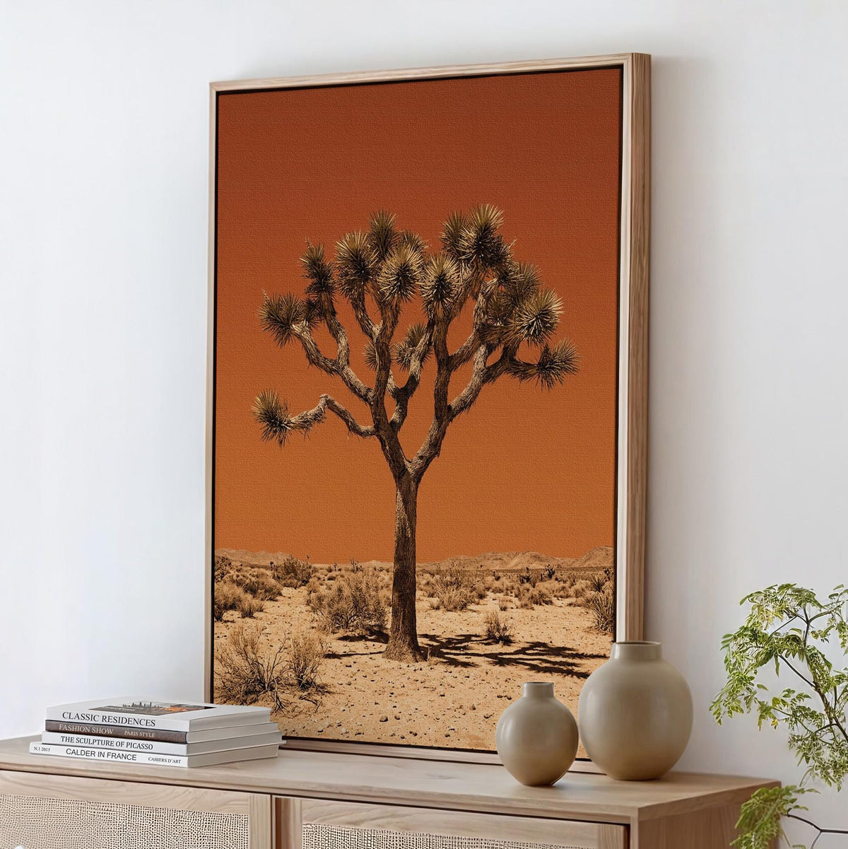 Vintage Joshua Tree Print, The Sonoran Desert Wall Art, Retro Outdoors Poster, Arizona Cabin Cottage Decor, Botanical Yu