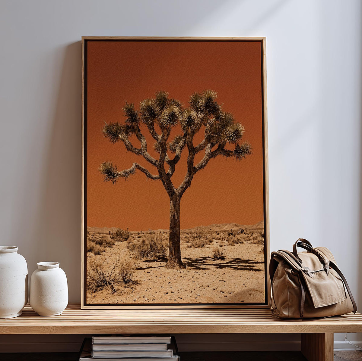 Vintage Joshua Tree Print, The Sonoran Desert Wall Art, Retro Outdoors Poster, Arizona Cabin Cottage Decor, Botanical Yu