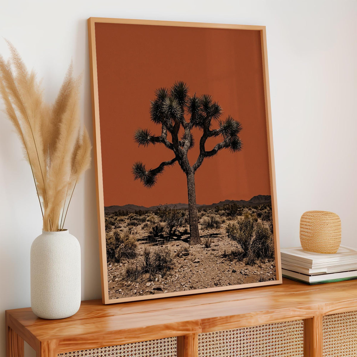 The Sonoran Desert Vintage Print, Joshua Tree Retro Outdoors Poster, Arizona Cabin Wall Art, Cottage Decor, Botanical Yu