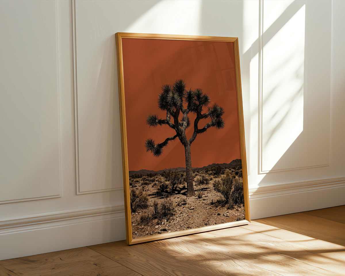 The Sonoran Desert Vintage Print, Joshua Tree Retro Outdoors Poster, Arizona Cabin Wall Art, Cottage Decor, Botanical Yu