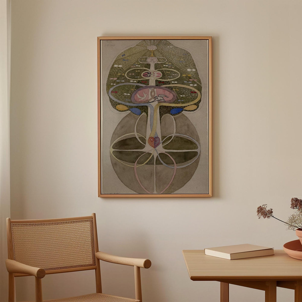 Hilma af Klint, Tree of Knowledge No. 1 - 1913–1915 Abstract Spiritual Print, Symbolic Wall Art, Botanical Mysticism Pos