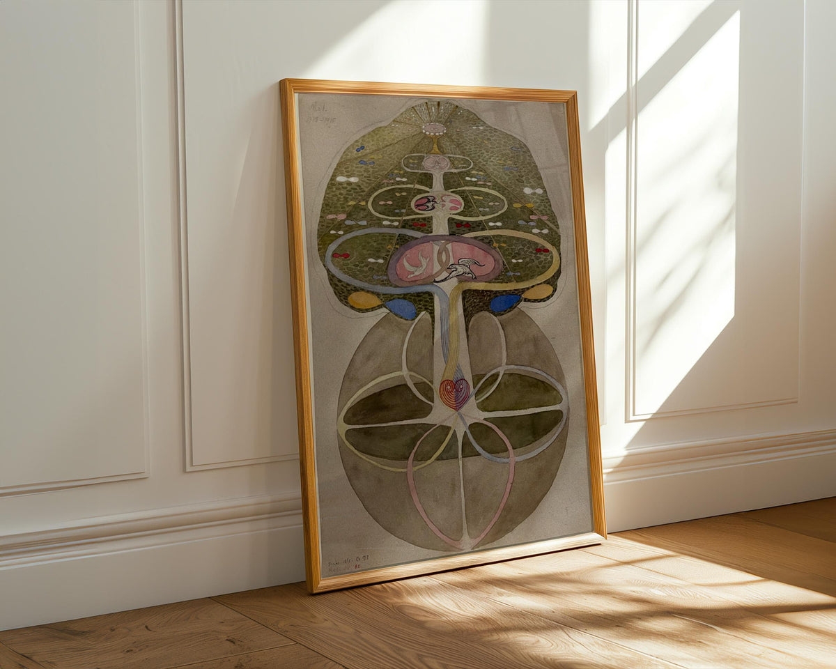 Hilma af Klint, Tree of Knowledge No. 1 - 1913–1915 Abstract Spiritual Print, Symbolic Wall Art, Botanical Mysticism Pos