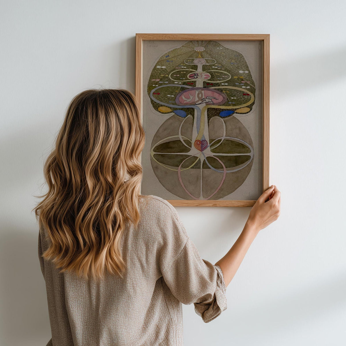 Hilma af Klint, Tree of Knowledge No. 1 - 1913–1915 Abstract Spiritual Print, Symbolic Wall Art, Botanical Mysticism Pos