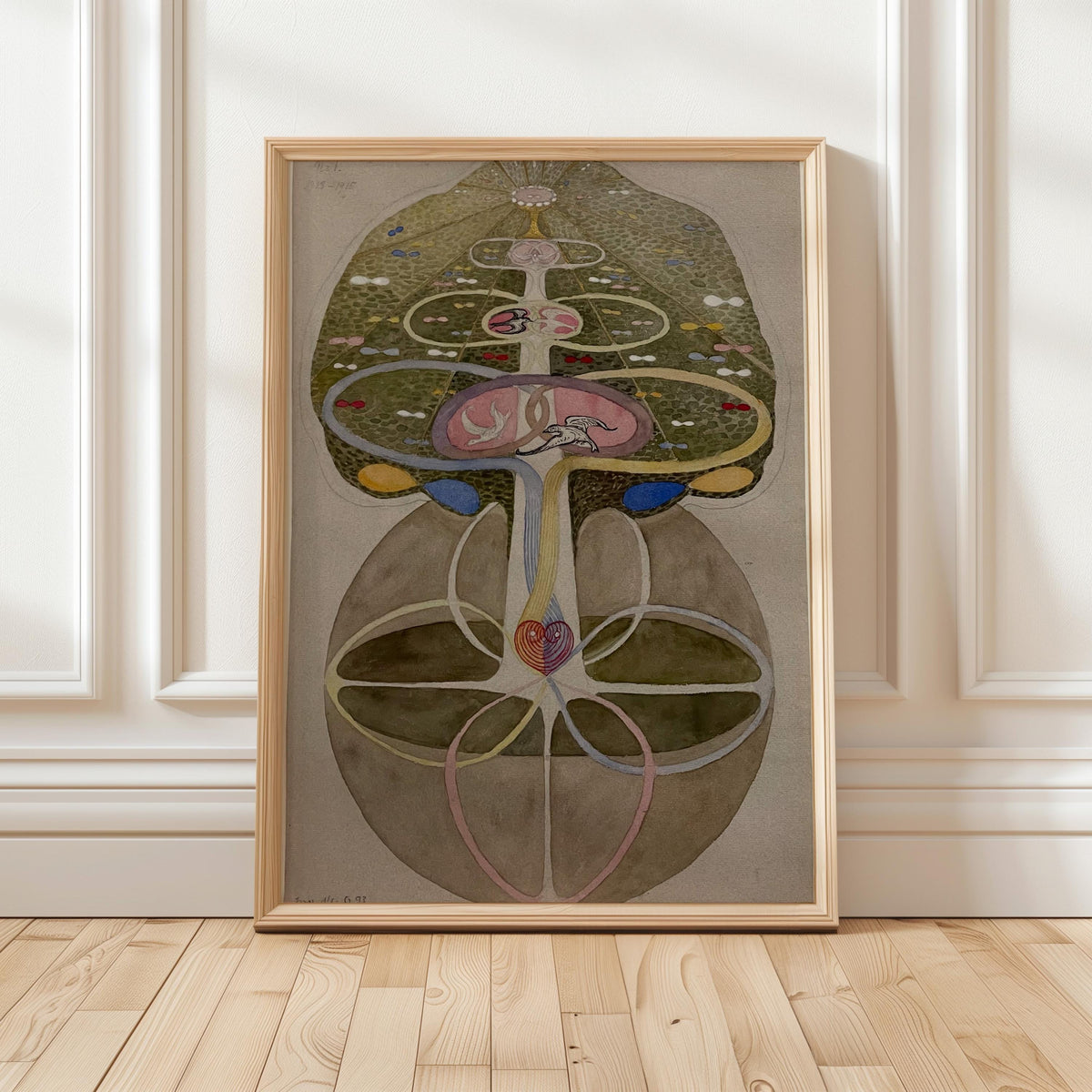 Hilma af Klint, Tree of Knowledge No. 1 - 1913–1915 Abstract Spiritual Print, Symbolic Wall Art, Botanical Mysticism Pos