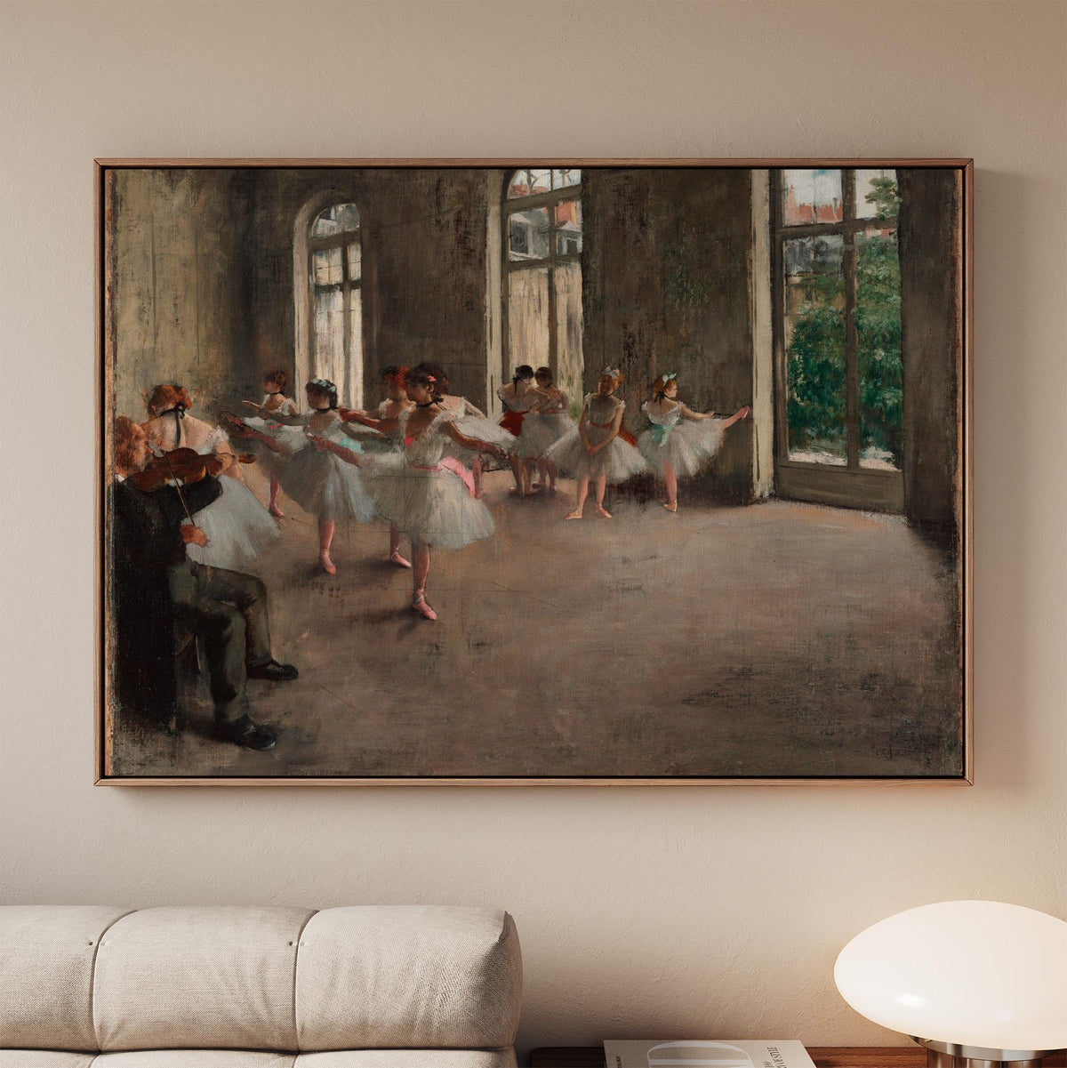Edgar Degas, The Ballet Rehearsal - 1874 Impressionist Dance Print, Ballet Wall Art, French Vintage Poster, Elegant Deco