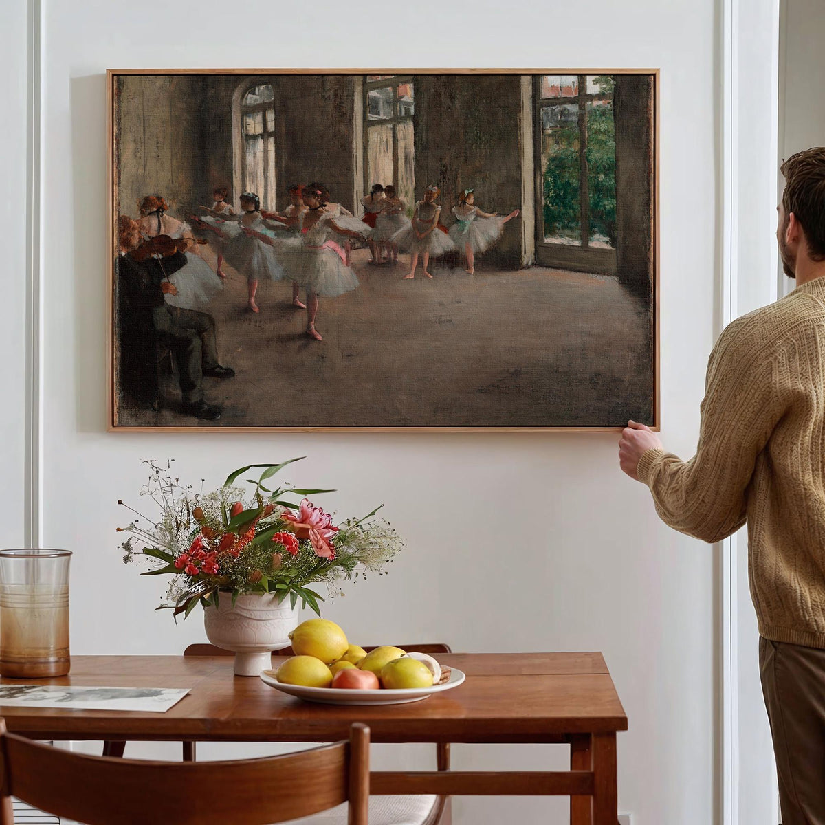 Edgar Degas, The Ballet Rehearsal - 1874 Impressionist Dance Print, Ballet Wall Art, French Vintage Poster, Elegant Deco