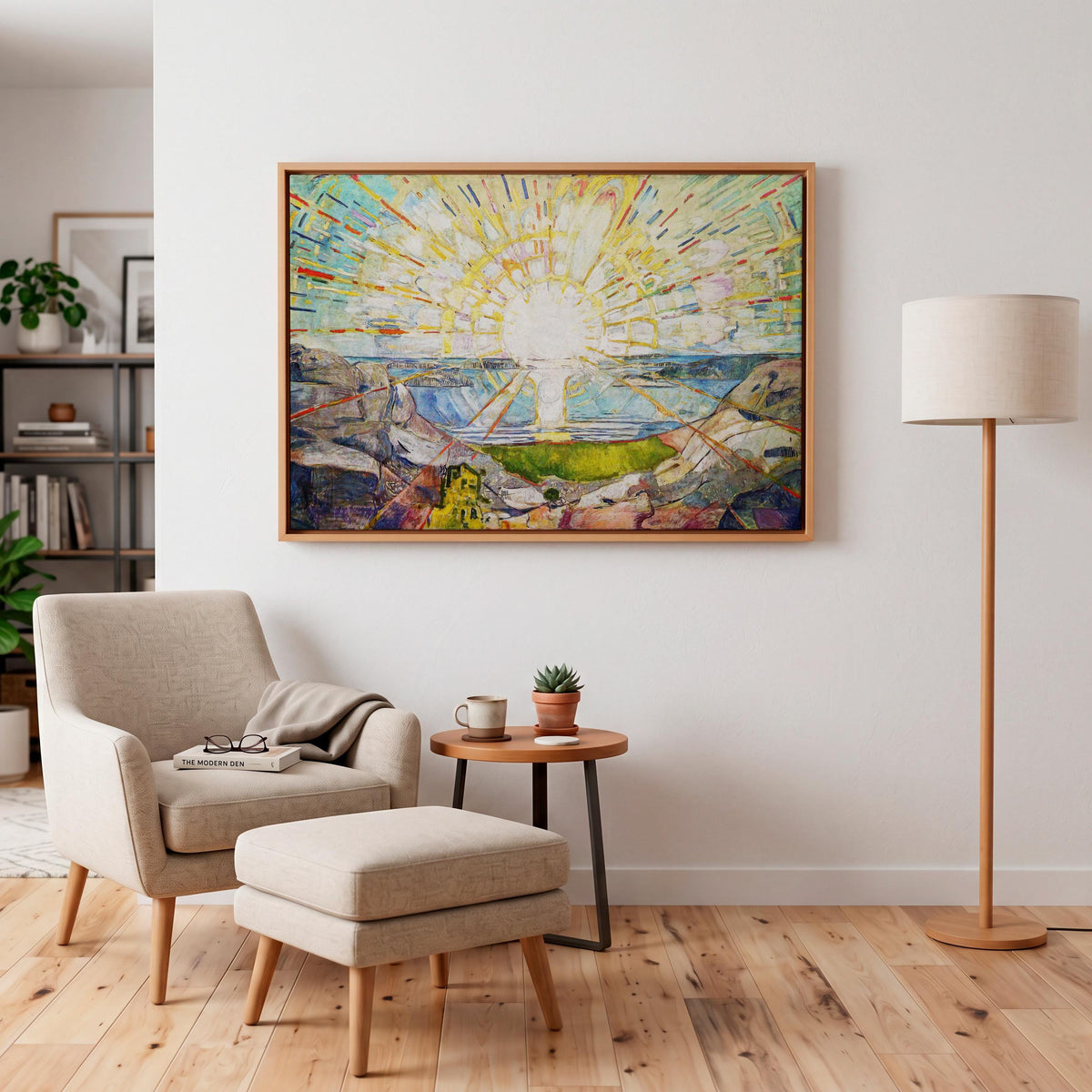 Edvard Munch, The Sun - Monumental 1911 Landscape Print, Modern Expressionist Wall Art, Radiant Sunrise Poster, Large Ca