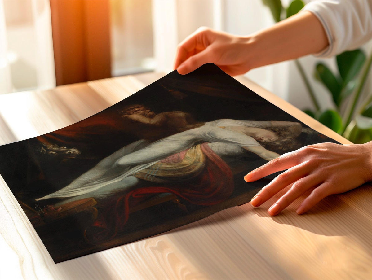 Henry Fuseli, The Nightmare - 1781 Gothic Horror Print, Romantic Nightmare Scene, Dark Surreal Wall Art, Classic Museum 