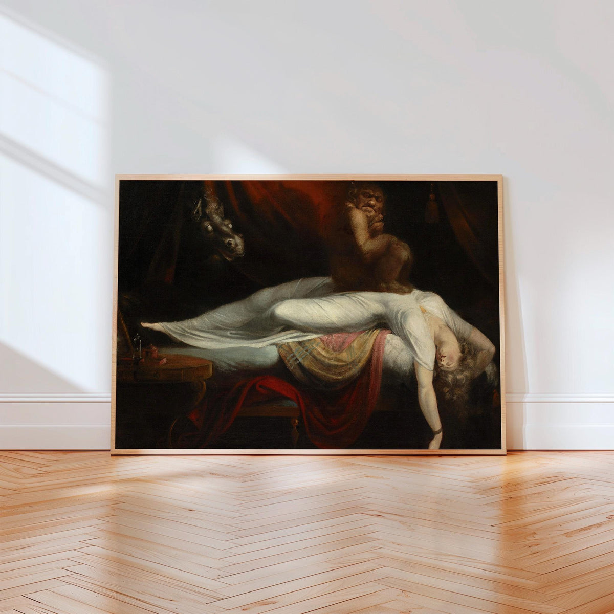 Henry Fuseli, The Nightmare - 1781 Gothic Horror Print, Romantic Nightmare Scene, Dark Surreal Wall Art, Classic Museum 