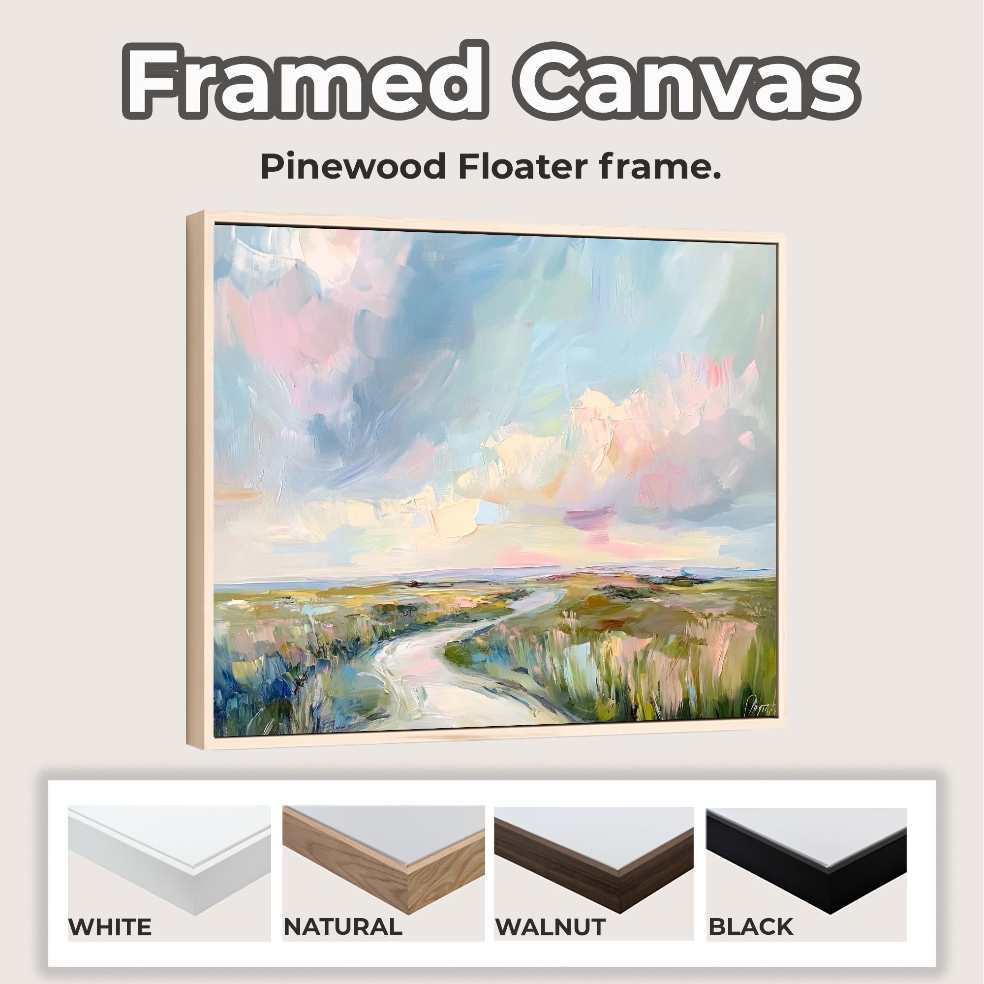 Art Lowcountry Painting Print, Marsh and Sky Landscape Decor, Coastal Grandmother Wall Art with Rich Brushstrokes and Pa