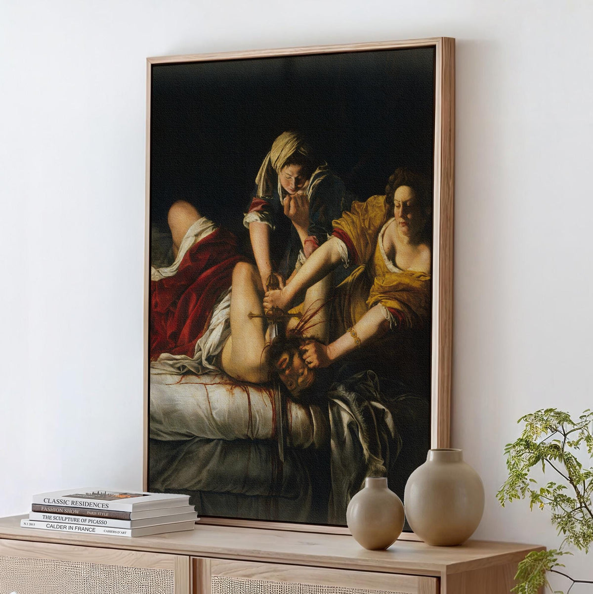 Artemisia Gentileschi, Judith Beheading Holofernes - 1614 Baroque Print, Biblical Heroine Wall Art, Dramatic Renaissance