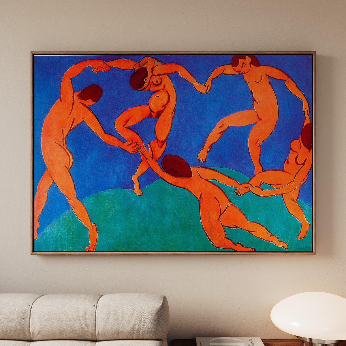 Henri Matisse, Dance (La Danse) - 1910 Fauvist Figure Print, Red Circle Wall Art, Modern Abstract Poster, Bold Color Dec