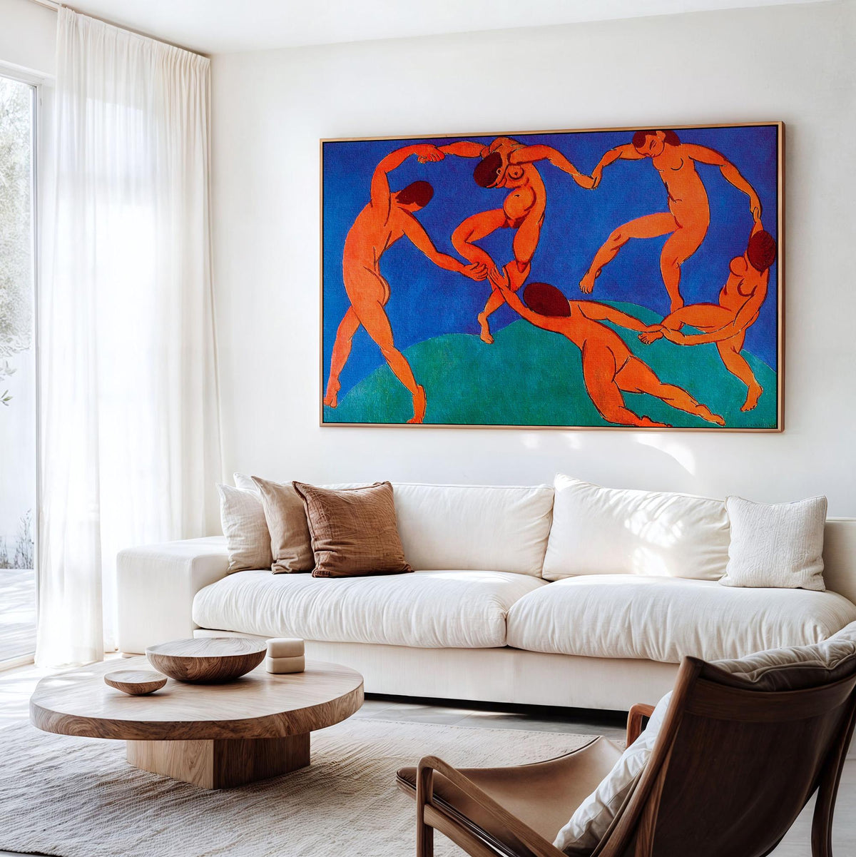 Henri Matisse, Dance (La Danse) - 1910 Fauvist Figure Print, Red Circle Wall Art, Modern Abstract Poster, Bold Color Dec