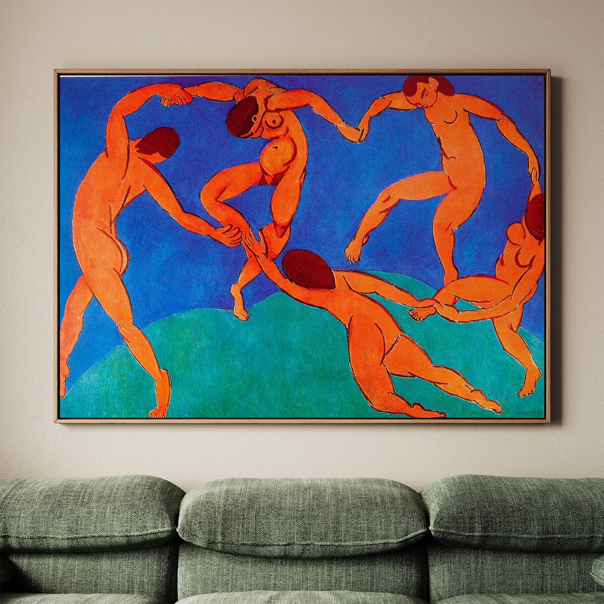 Henri Matisse, Dance (La Danse) - 1910 Fauvist Figure Print, Red Circle Wall Art, Modern Abstract Poster, Bold Color Dec